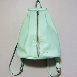 MATT & NAT Lawrence Backpack Turquiose Vegan Leather